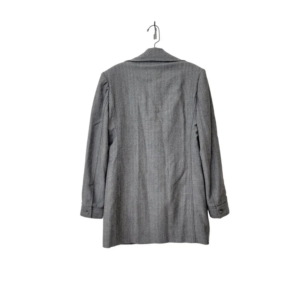 Vintage Oscar de la Renta Long Line Double Breasted Blazer Jacket - Picture 2 of 4
